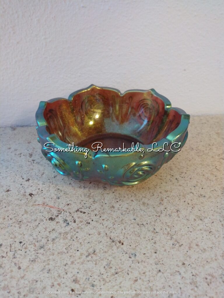 Bowl with Lotus Design